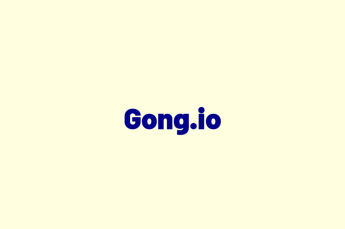 Software Firm Gong.io