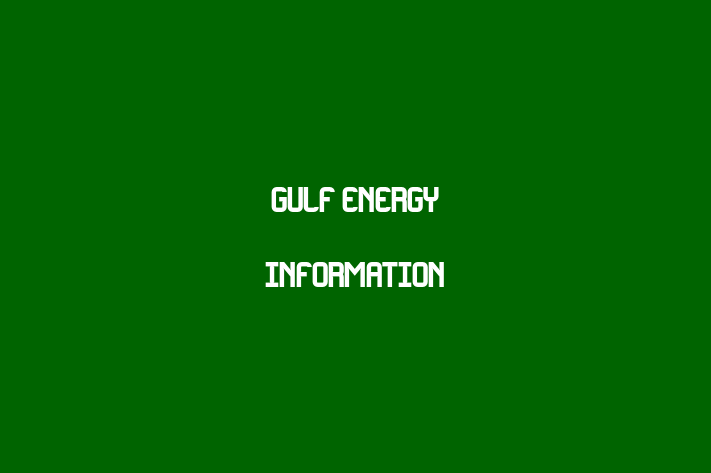 HR Administration Gulf Energy Information