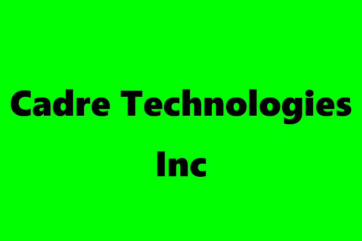 Digital Solutions Provider Cadre Technologies Inc