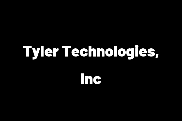 Software Services Company Tyler Technologies Inc