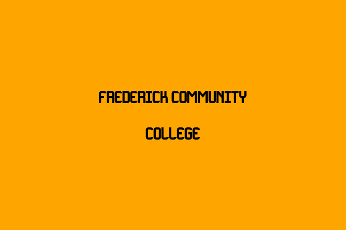 Personnel Management Frederick Community College