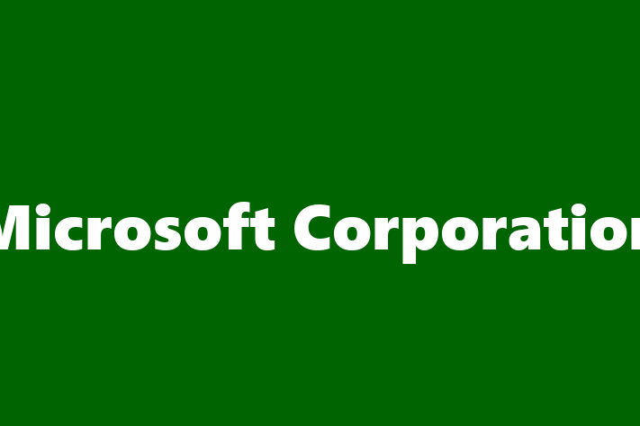 Software Firm Microsoft Corporation