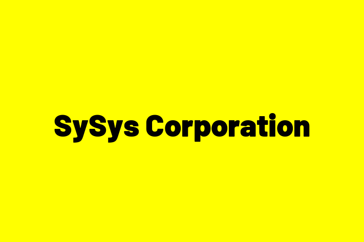 Digital Solutions Provider SySys Corporation