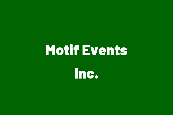 Software Services Company Motif Events Inc.