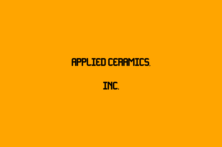 Human Resource Management Applied Ceramics Inc.