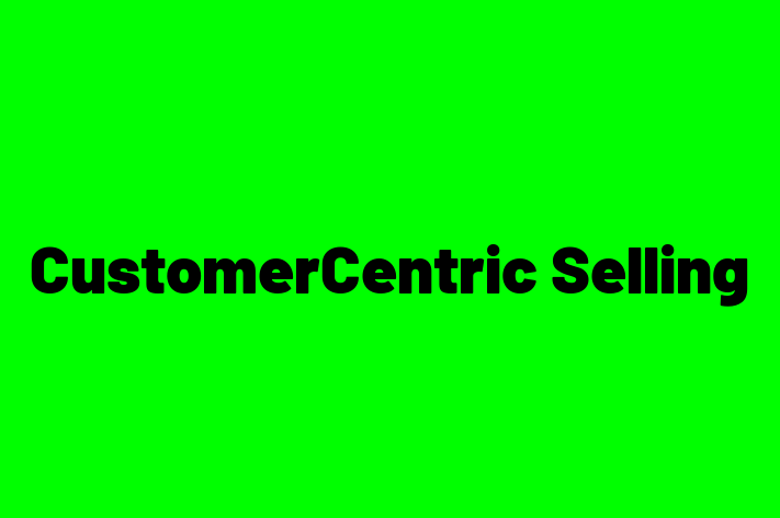 Software Services Company CustomerCentric Selling