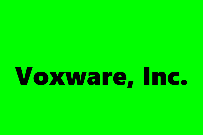 Tech Firm Voxware Inc.