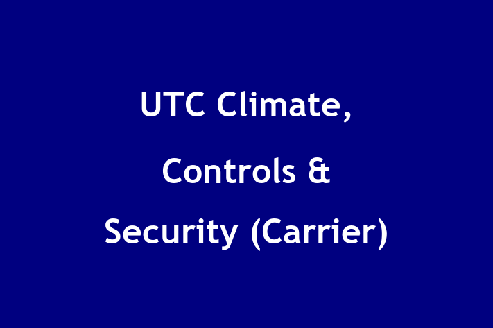 Talent Management UTC Climate Controls Security Carrier