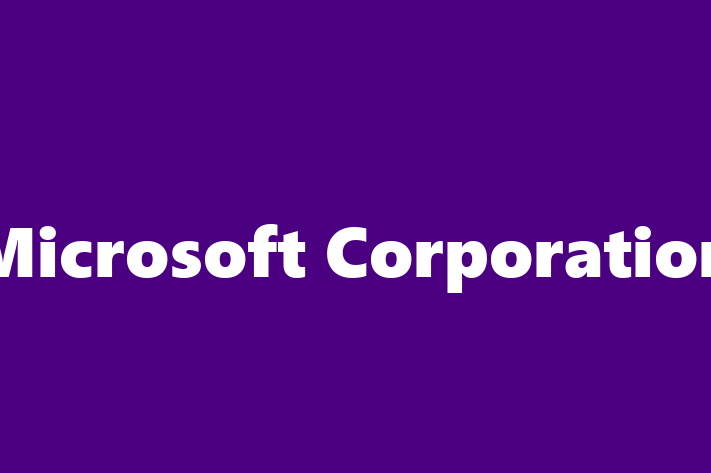 Software Engineering Company Microsoft Corporation