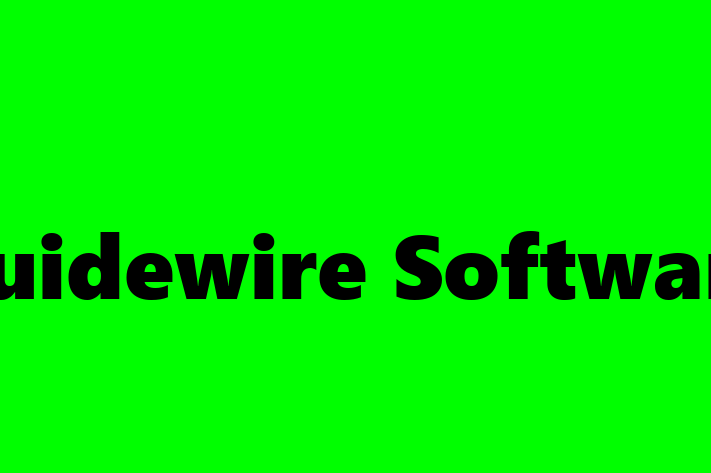 Software Solutions Provider Guidewire Software