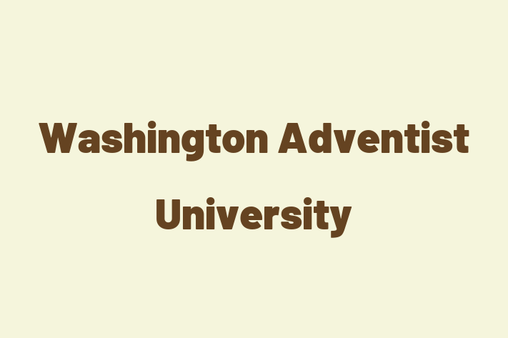 Human Resource Management Washington Adventist University