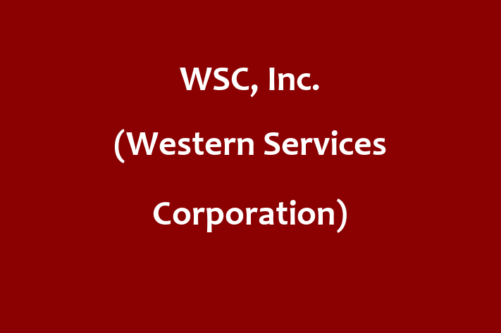 Workforce Management WSC Inc. Western Services Corporation