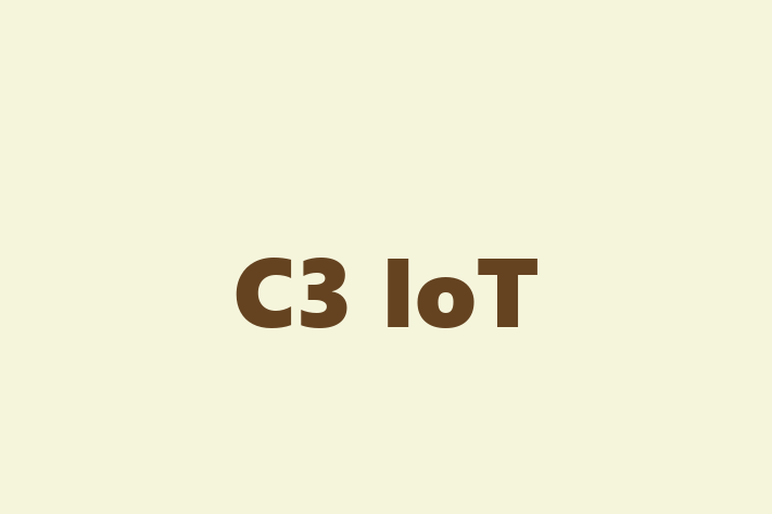 Software Development Company C3 IoT