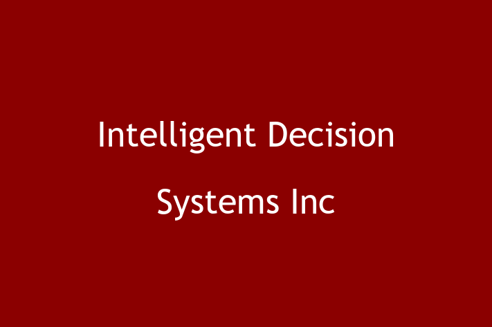 Software Consultancy Intelligent Decision Systems Inc