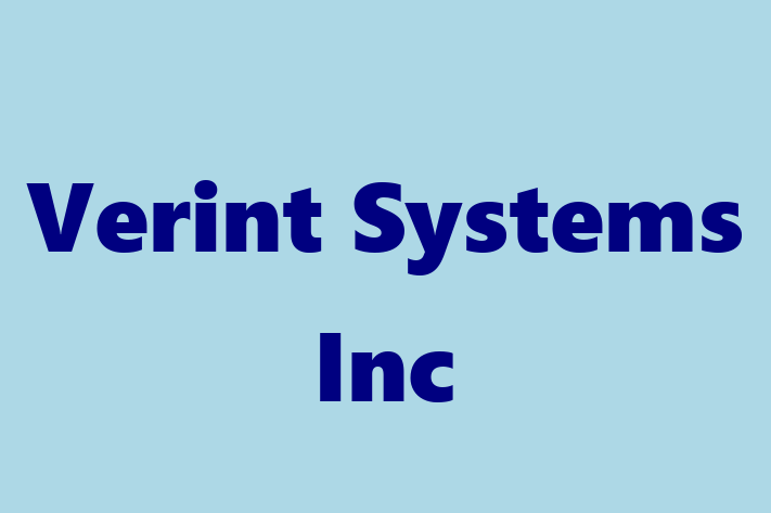 Software Solutions Provider Verint Systems Inc