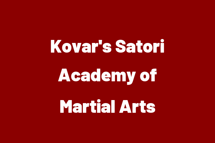 Personnel Management Kovars Satori Academy of Martial Arts