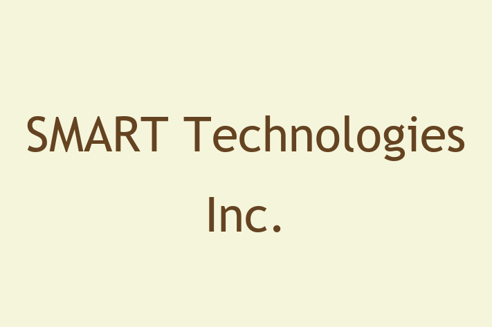 Digital Solutions Provider SMART Technologies Inc.