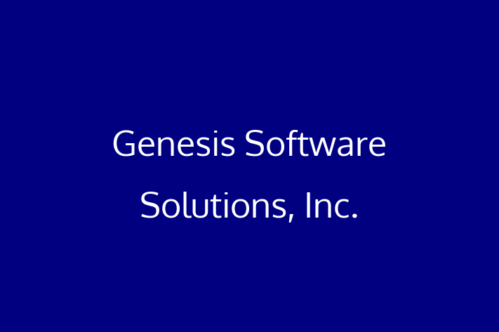 Software Solutions Provider Genesis Software Solutions Inc.