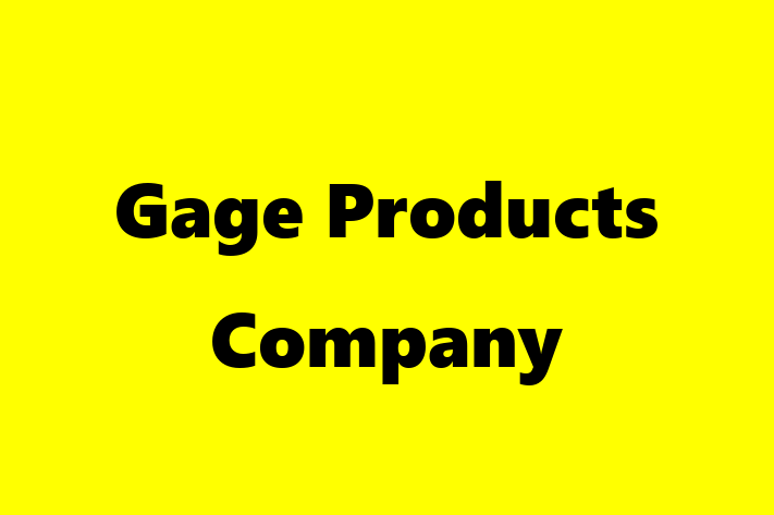 Human Resource Management Gage Products Company