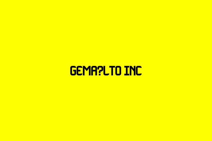 IT Company Gemalto Inc