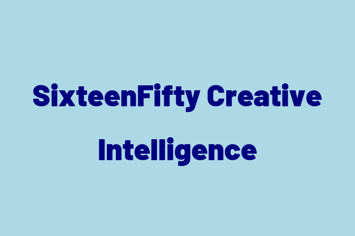 Software Services Company SixteenFifty Creative Intelligence