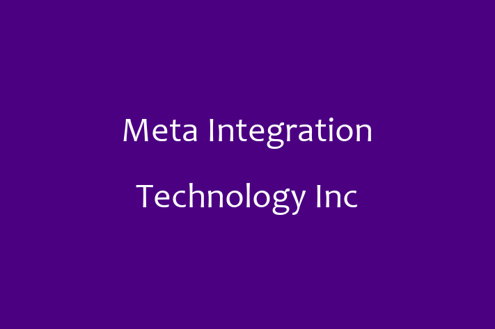 Technology Company Meta Integration Technology Inc