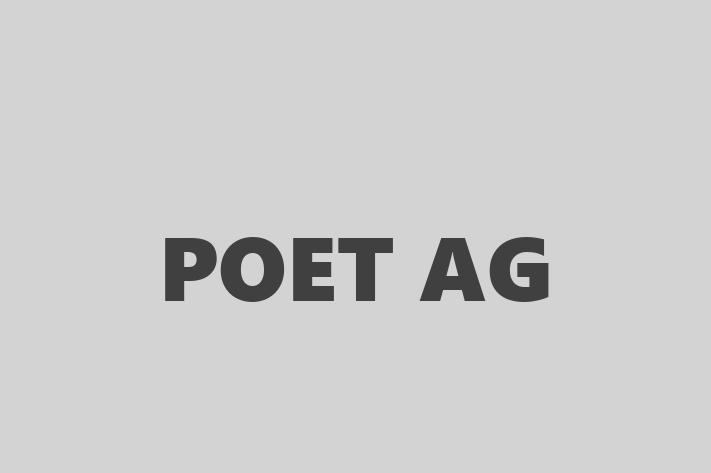 Technology Solutions Firm POET AG