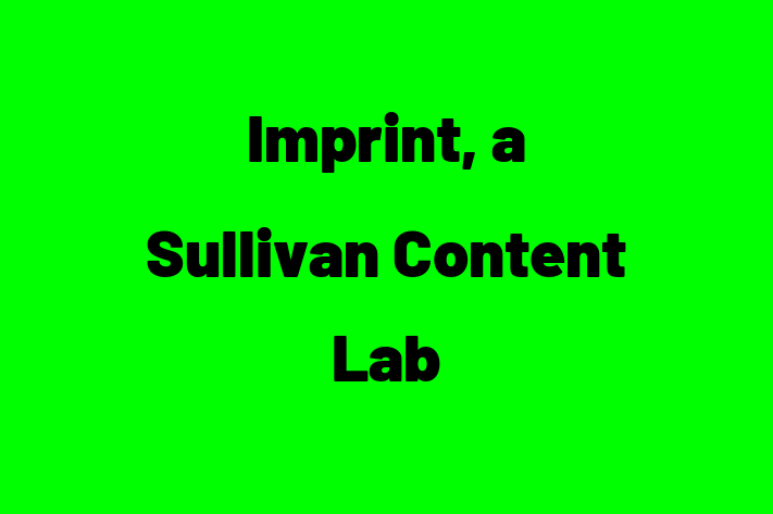 Software Services Company Imprint a Sullivan Content Lab