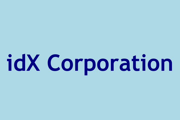 Software Services Company idX Corporation