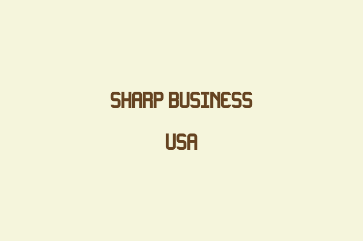 Tech Solutions Company Sharp Business USA