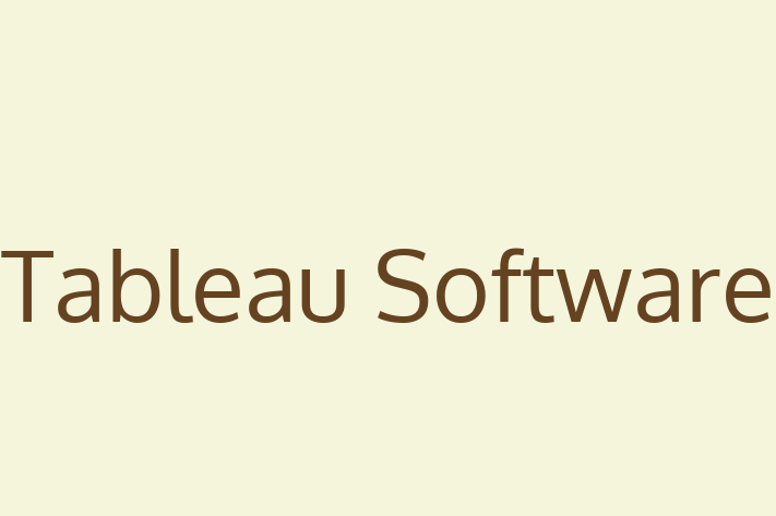 IT Company Tableau Software