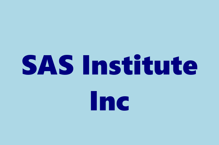 Software Consultancy SAS Institute Inc