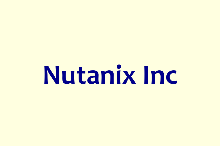 Application Development Company Nutanix Inc