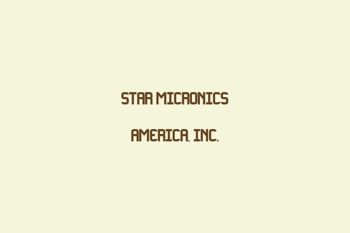 Software Firm Star Micronics America Inc.