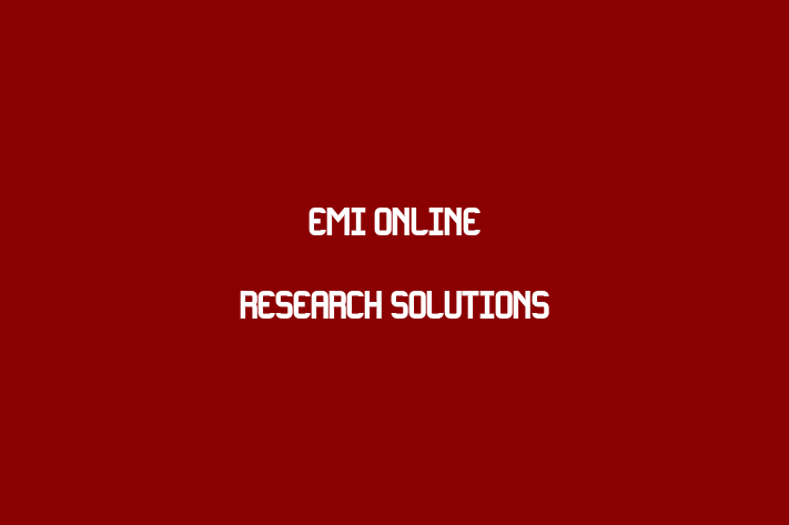 Software Firm EMI Online Research Solutions