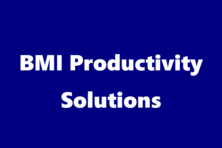 Software Solutions Provider BMI Productivity Solutions