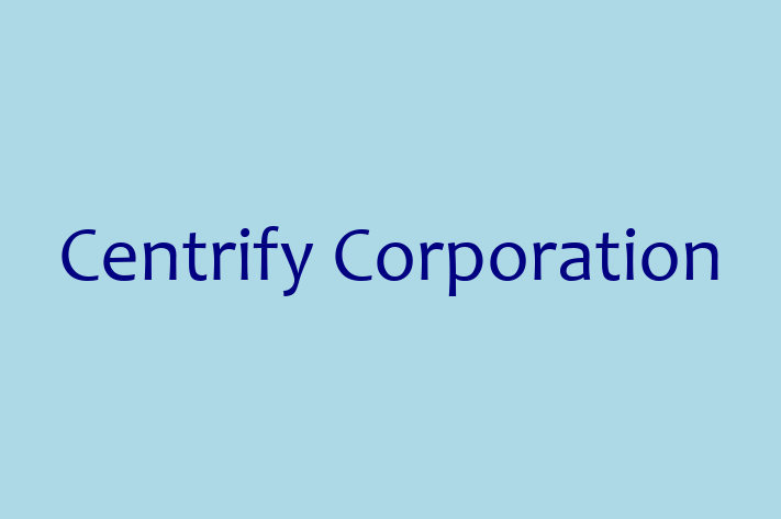 Software Engineering Company Centrify Corporation