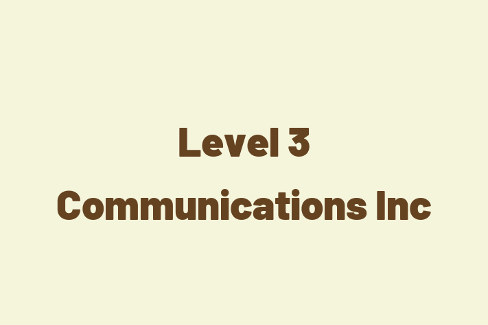 Software Development Firm Level 3 Communications Inc