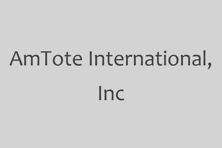 Digital Solutions Provider AmTote International Inc