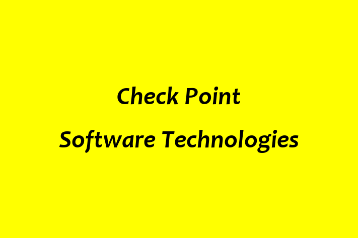 Software Solutions Provider Check Point Software Technologies