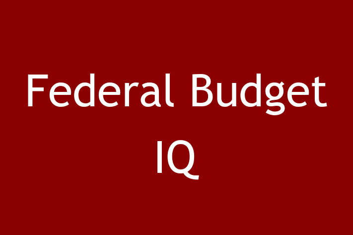 Tech Firm Federal Budget IQ