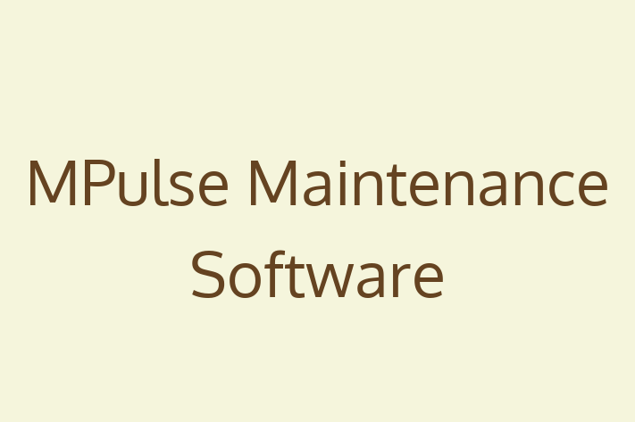 Tech Solutions Company MPulse Maintenance Software