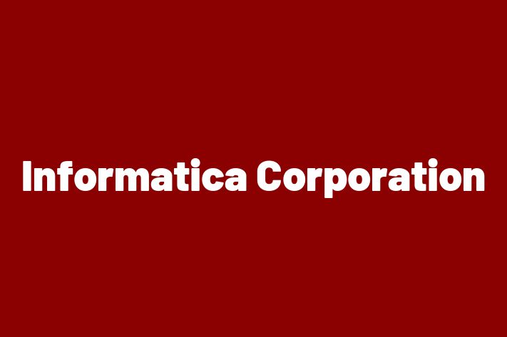 Digital Solutions Provider Informatica Corporation