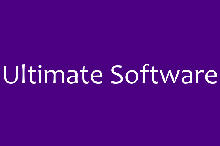 Software Services Company Ultimate Software