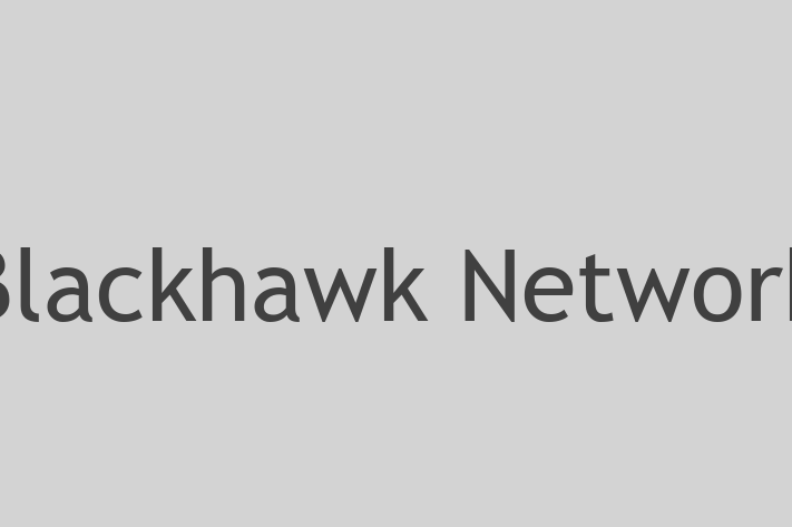 Software Solutions Provider Blackhawk Network