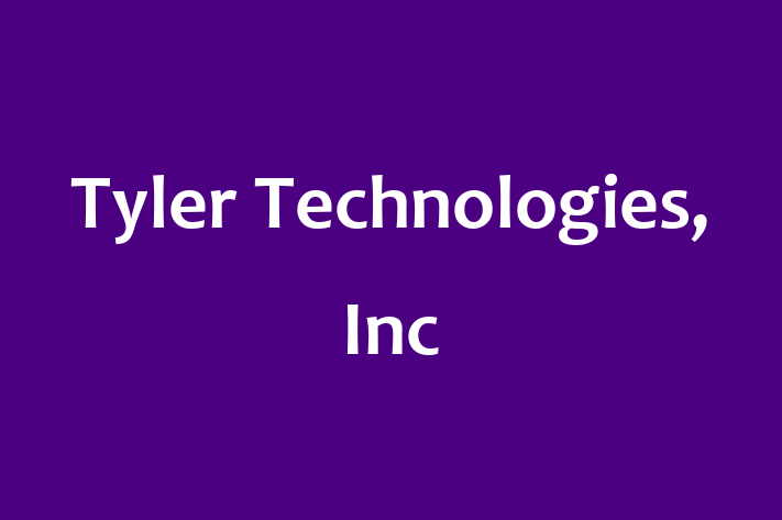 Digital Solutions Provider Tyler Technologies Inc