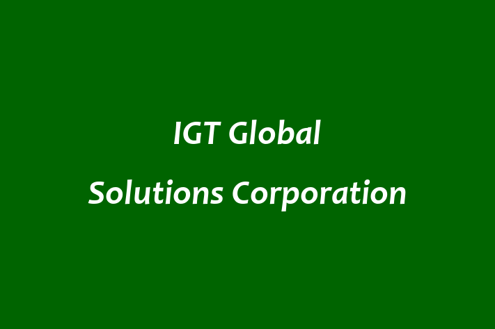 IT Company IGT Global Solutions Corporation