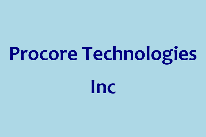 Software Development Company Procore Technologies Inc