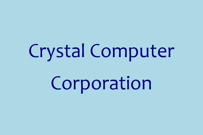 Software Development Firm Crystal Computer Corporation