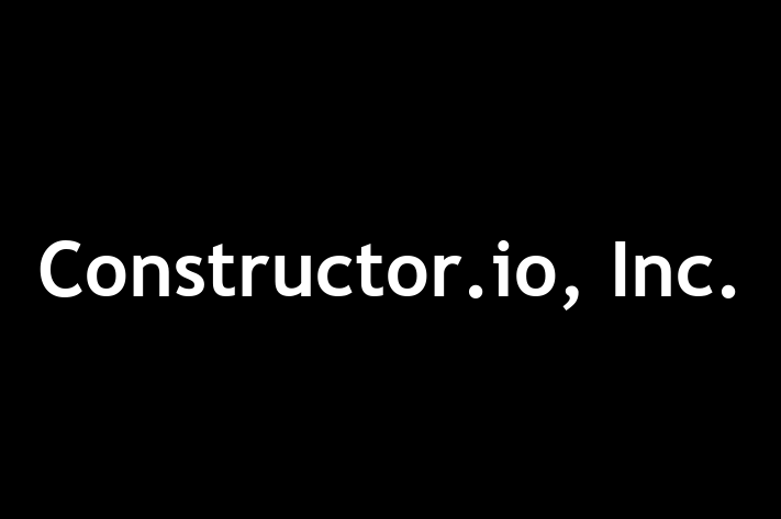 Application Development Company Constructor.io Inc.